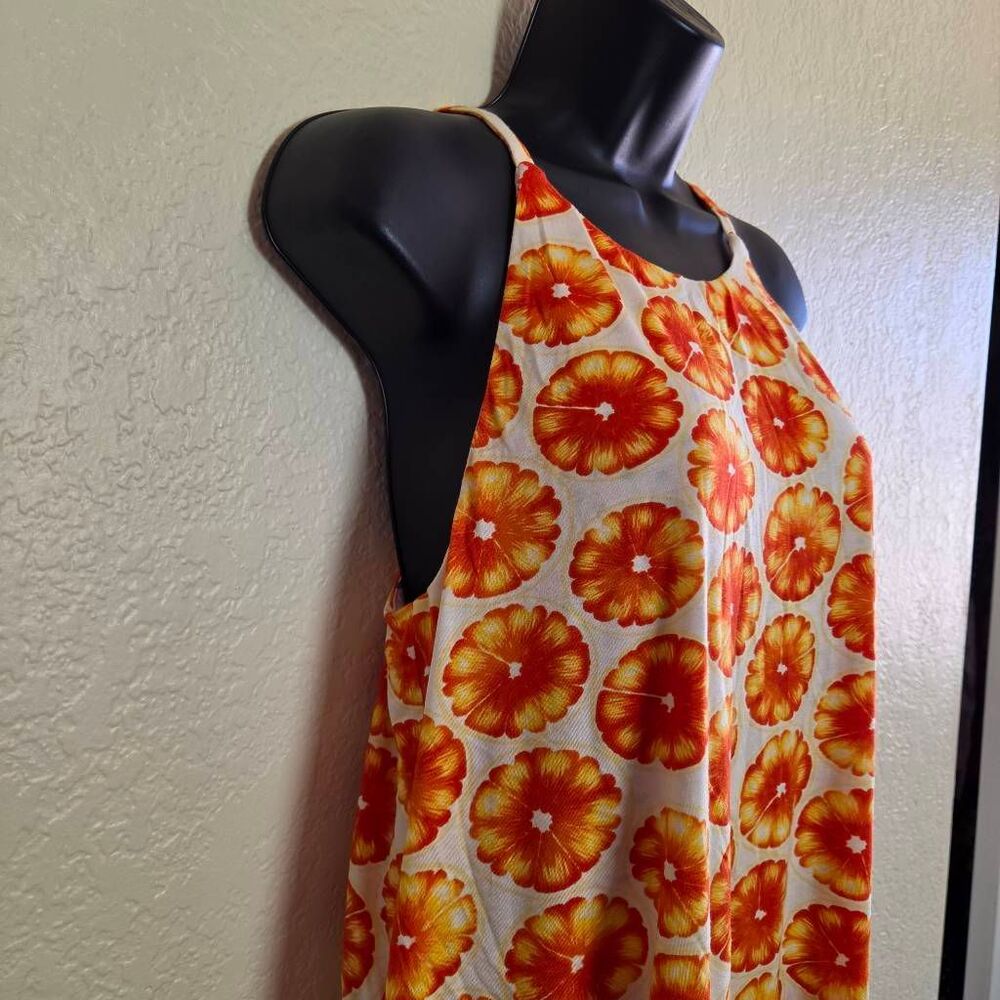 Porridge Anthropologie Orange Polka Dot Swing Tank Top - Picture 3 of 7